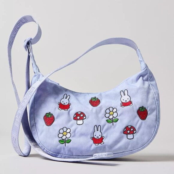 NWT Baggu Small Crescent Bag - Embroidered Miffy - Picture 4 of 8